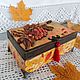 Box Golden Autumn. Box. Dekupaj from Elen Kor. Online shopping on My Livemaster.  Фото №2