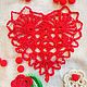 Заказать Набор вязаных сердечек крючком. Макарова Юлия (makarova-crochet-style). Ярмарка Мастеров. . Подвески Фото №3