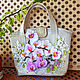 Сумка " Орхидеи в 3d", Классическая сумка, Ульяновск,  Фото №1