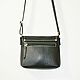 Leather shoulder bag black. Crossbody bag. J.P.-Handmade Designer Bags. My Livemaster. Фото №5