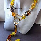 Украшения handmade. Livemaster - original item Necklace .  amber. Handmade.