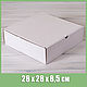 Коробка для высокого пирога 28х28х8,5 см из плотного картона, белая, Коробки, Москва,  Фото №1