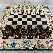 Активный отдых и развлечения handmade. Livemaster - original item Gift chess, large 
