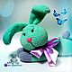 Soft toy Bunny plush hare knitted plush toy as a gift. Stuffed Toys. vyazunchiki-lz (vyazunchiki-lz). My Livemaster. Фото №6