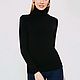 Order Turtleneck black cashmere wool for every day. karmakoma. Livemaster. . Turtleneck Sweaters Фото №3
