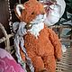 Тедди лис (полу примитив). Тедди Зверята. Teddy-ot-Vileny. Коллекционная ручная работа. Интернет-магазин Ярмарка Мастеров.  Фото №2