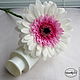 Gerbera pink and White polymer clay. Composition. Marina Zhadan. Online shopping on My Livemaster.  Фото №2