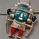 Винтаж: ВИНТАЖ СТИЛЬ Брошь Воин Ацтека/AZTEC WARRIOR. Броши винтажные. Vintage & Jewelry by Ev. Ivanovskaia. Ярмарка Мастеров.  Фото №4