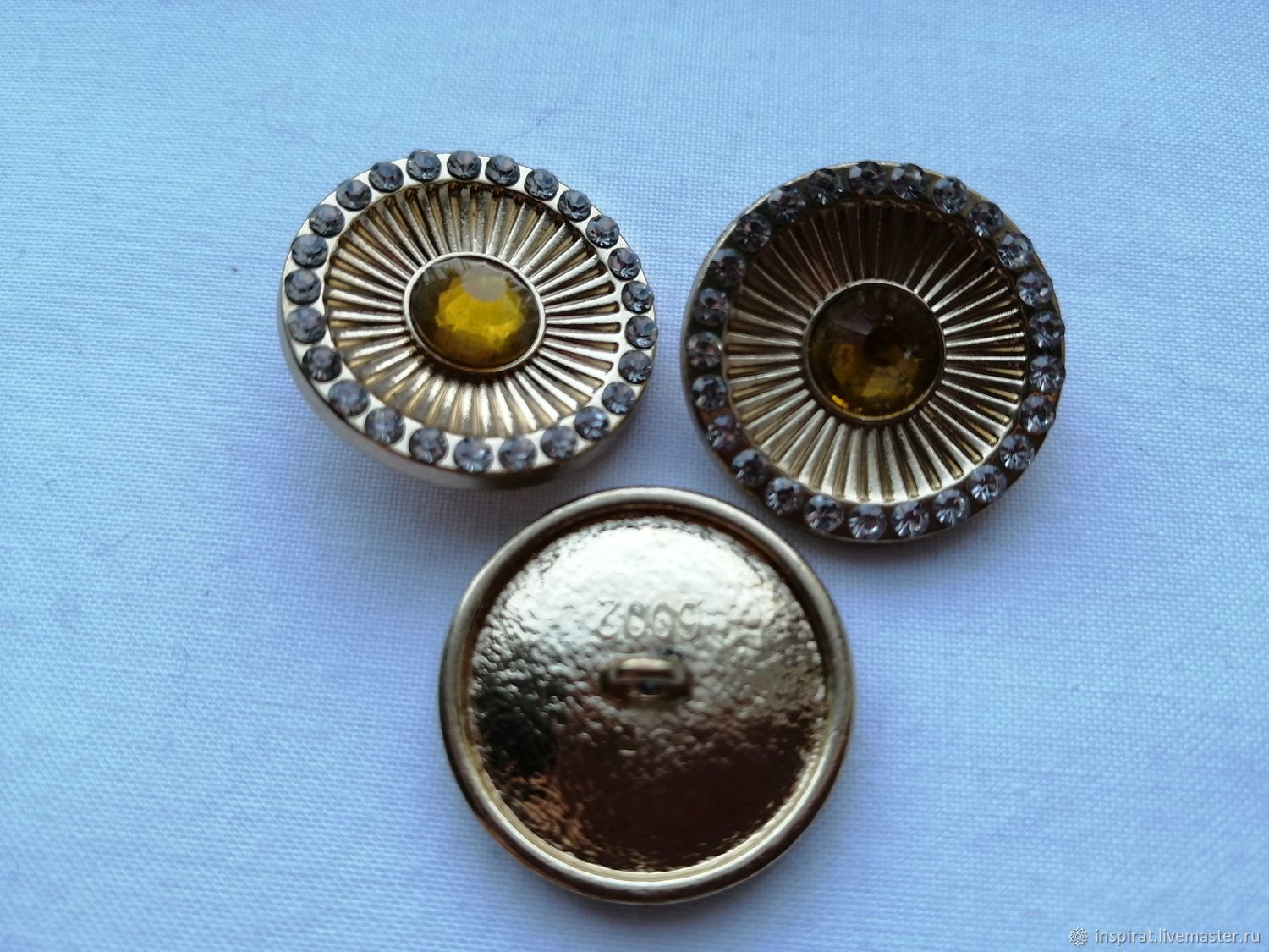 Пуговицы: Пуговицы декоративные металл с цирконами купить в интернет ...
