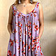 Dress sundress sleeveless floor length Maxi Lavender and Flamingo. Dresses. PolMary. My Livemaster. Фото №4