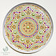 Plates decorative: The Star of the East. uzbek ceramics