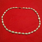 Винтаж handmade. Livemaster - original item Vintage Necklace: Chrysoberyl Cat`s Eye beads(beads). Handmade.