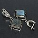 Earrings, ring and pendant with labradorite made of 925 DD0120 silver. Jewelry Sets. Sunny Silver. My Livemaster. Фото №5