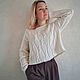 Джемпер из 100% нежнейшего мериноса. Джемперы. Ольга kymarina_knitwear_. Ярмарка Мастеров.  Фото №4