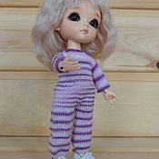 Куклы и игрушки handmade. Livemaster - original item Knitted jumpsuit for lati (Lati Yellow). Handmade.