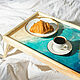 Поднос столик для завтрака в постель с рисунком моря, Подносы, Самара,  Фото №1