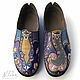 Painting on shoes. Loafers 'Paradise Garden'. Moccasins. Nataly Paler boutique. Online shopping on My Livemaster.  Фото №2