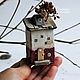 Домики Миниатюра Дрифтвуд Сканди Бордовый Чёрный. Домики. Низаева Виктория (NizaevaViktoria). Ярмарка Мастеров.  Фото №7