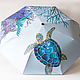 Folding painted umbrella machine ' Sea Turtle'. Umbrellas. UmbrellaFineArt. My Livemaster. Фото №4