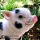 Order Pig of NAF-NAF – felted wool pig, felted toy (pig). Woolen Zoo. Livemaster. . Felted Toy Фото №3