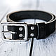 Brutal leather belts for jeans with stainless steel buckle!. Straps. Klens. Online shopping on My Livemaster.  Фото №2