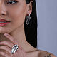 Серьги:  "Фельсия" с серебром 925 пробы. Серьги классические. Shahinian Jewelry. Ярмарка Мастеров.  Фото №5