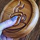  Подстаканник подставка из дерева с гравировкой. Кружки и чашки. Wood apple decor. Интернет-магазин Ярмарка Мастеров.  Фото №2