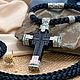 Крест нательный с зелёными камнями. Крестик. MisMi jewelry. Ярмарка Мастеров.  Фото №6