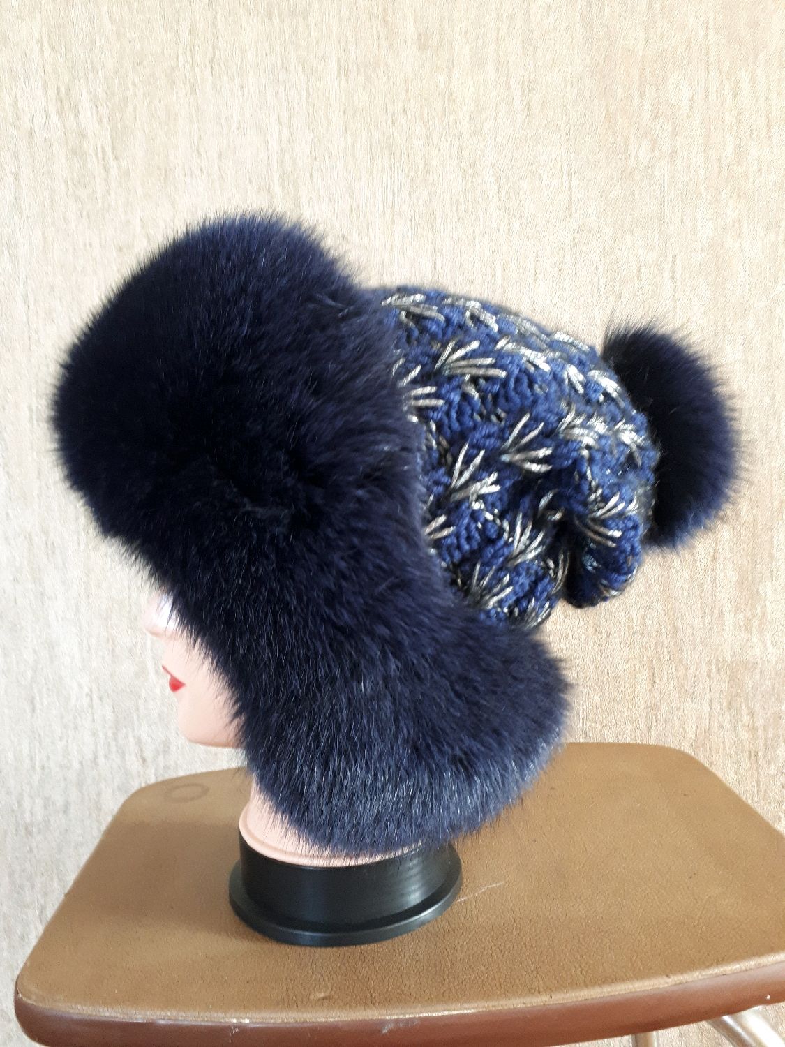 Шапка с ушками песец – заказать на Ярмарке Мастеров – LEXXMRU | Шапка ...