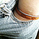 Order Men's Leather Bracelet with Embossed Imitation Lacing. Brave. Livemaster. . Cuff bracelet Фото №3