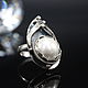 Order 925 Sterling Silver Pearl Ring ALS0017. Sunny Silver. Livemaster. . Rings Фото №3