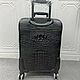Suitcase made of genuine crocodile leather, in black. Suitcase. SHOES&BAGS. Online shopping on My Livemaster.  Фото №2