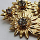 Brooch Sunflowers, Vintage brooches, Moscow,  Фото №1