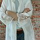 Order Long lace shirt openwork stitching cotton. Alexandra Maiskaya. Livemaster. . Blouses Фото №3