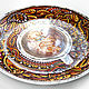 'Coffee with orange' - plate on the wall decor in the kitchen. Decorative plates. Art by Tanya Shest. My Livemaster. Фото №4
