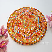 Картины и панно handmade. Livemaster - original item Amber mandala of Prosperity. The Seed Of Life. Handmade.