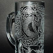 Посуда handmade. Livemaster - original item Raven. Beer mug.. Handmade.