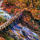 Картина "Осень в горах", живопись маслом. Картины. Михаил Арт. Ярмарка Мастеров.  Фото №5