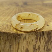 Украшения handmade. Livemaster - original item 17.5 R. Yellow Jade Ring (ZHN175). Handmade.