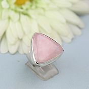 Украшения handmade. Livemaster - original item Ring with rose quartz. Silver.. Handmade.