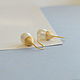 Silver acorn earrings with mother of pearl. Earrings. Ginger Squirrel. My Livemaster. Фото №6