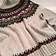 Afmaeli helmi//Твидовый свитер S/M/L Лопапейса Круглая кокетка. Свитеры. Sculptural Crochet. Ярмарка Мастеров.  Фото №11
