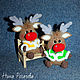 Christmas deer. Deer knitted. Stuffed Toys. Nina Rogacheva 'North toy'. My Livemaster. Фото №4