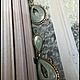 Винтаж: Серьги капли с эмалевым покрытием. Серьги винтажные. Vintage&Shine. Ярмарка Мастеров.  Фото №4