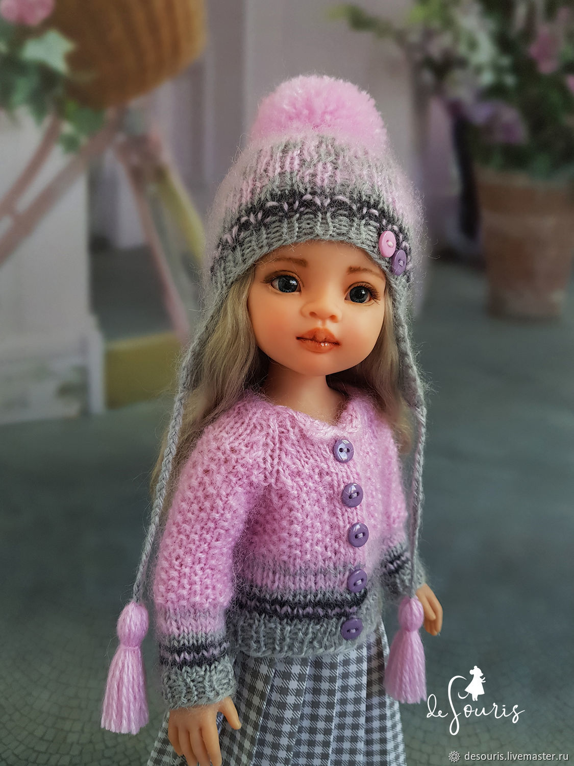 doll clothes Paola Reina doll height 32 cm Doll Coat ,
