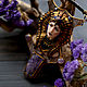 Колье "Cleopatra" скульптура, миниатюра,. Колье. Valeria Belova (Дом Лунной Росы). Ярмарка Мастеров.  Фото №4