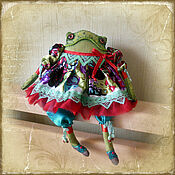 Куклы и игрушки handmade. Livemaster - original item interior doll: Frog Jabefina. Handmade.