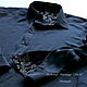 Рубашка мужская из натурального шелка с отделкой, Рубашки мужские, Иваново,  Фото №1
