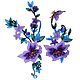 Applique Summer flowers, set of 2 pcs. Applications. StrazoBysinka. Online shopping on My Livemaster.  Фото №2