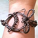 Copper chain maille bracelet "Little fish". Bead bracelet. IVA rainbow art. My Livemaster. Фото №5